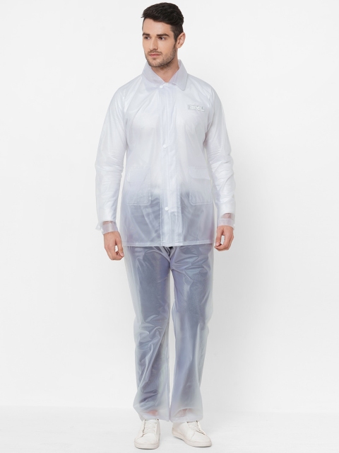 

Zeel Men White Solid Rain Suit