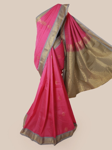 

Pothys Pink Woven Design Pure Silk Saree