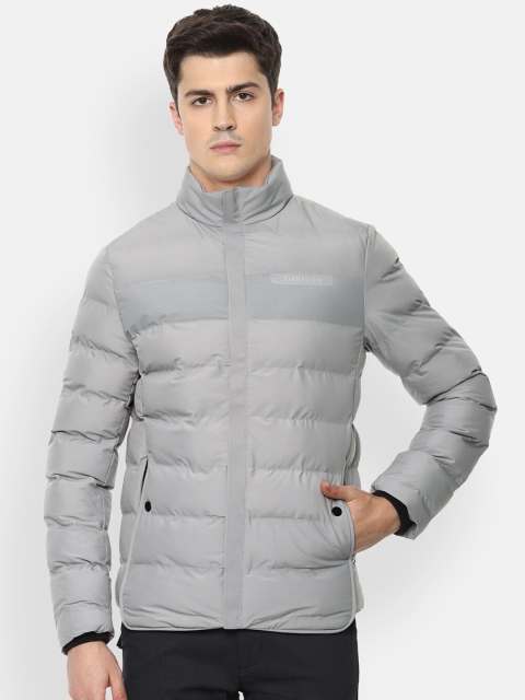 

Van Heusen Men Grey Solid Puffer Jacket