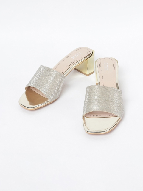 CODE by Lifestyle Women Silver-Toned Embellished Sandals