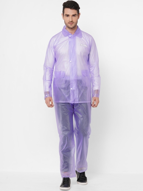 

Zeel Men Lavender Solid Rain Suit