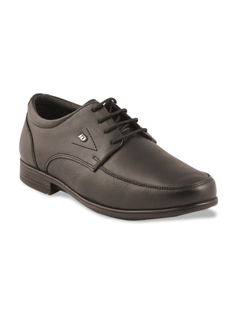 ID Men Black Leather Formal Shoes