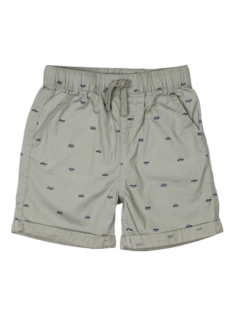 

Lil Lollipop Boys Grey Solid Regular Fit Chino Shorts