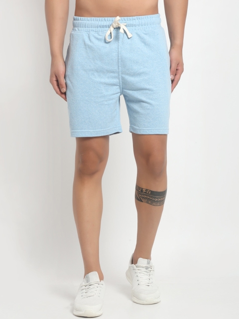 

Club York Men Blue Solid Regular Fit Regular Shorts
