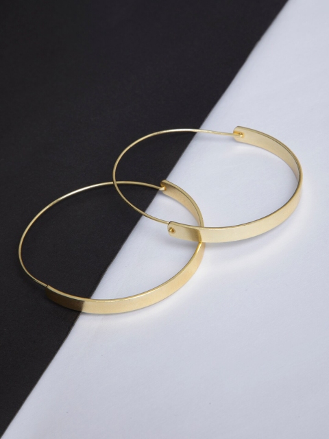

INDYA Gold-Plated Circular Hoop Earrings