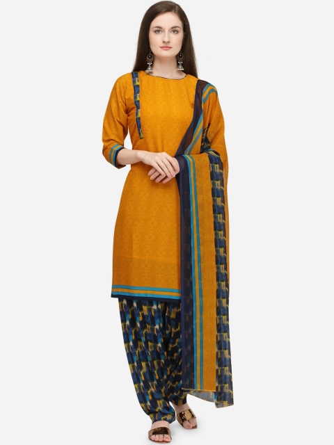 

VENISA Women Yellow Solid Kurta with Patiala & Dupatta