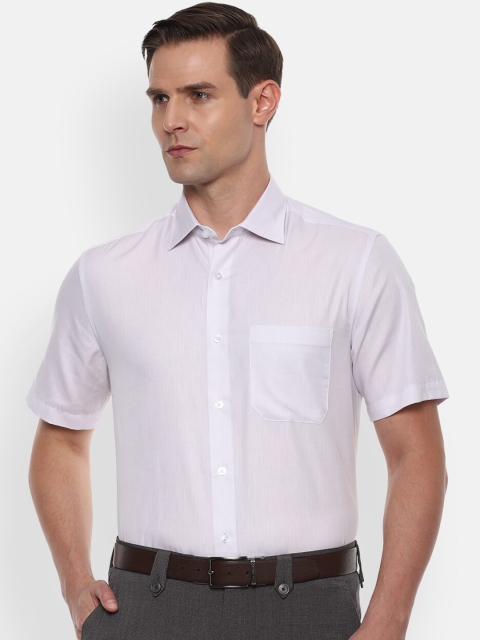 

Louis Philippe Men White Regular Fit Solid Formal Shirt