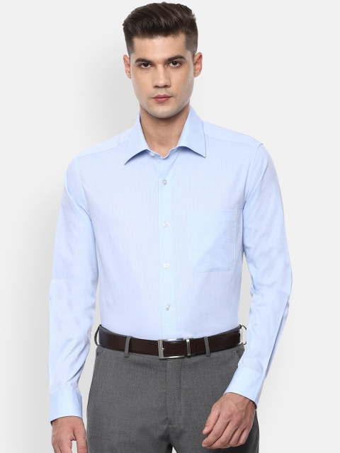 

Louis Philippe Men Blue Regular Fit Solid Casual Shirt
