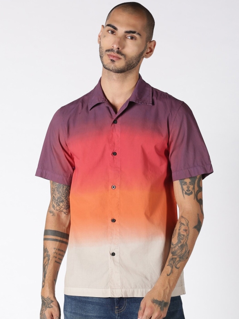 

Blue Saint Men Multicoloured Regular Fit Ombre Casual Shirt, Multi