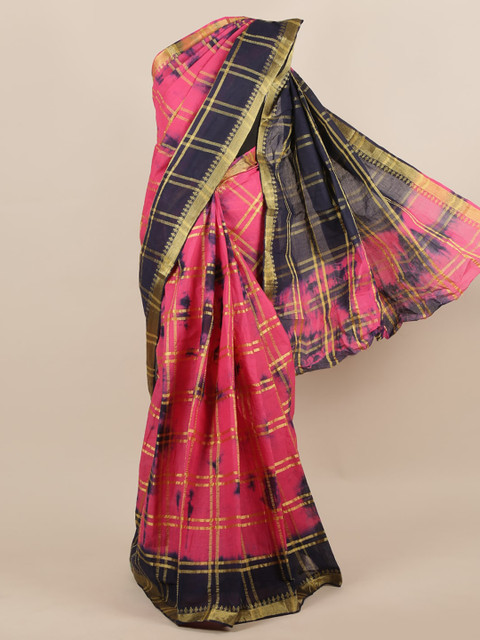 

Pothys Pink Woven Design Pure Cotton Saree