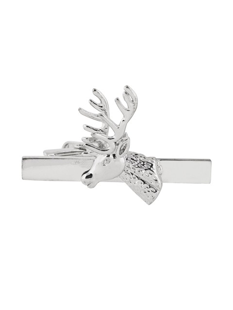 

Alvaro Castagnino Men Silver-Toned Reindeer Shaped Tie Pin