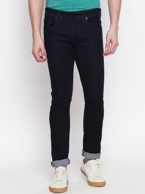 

Basics Men Navy Blue Super Skinny Fit Low-Rise Clean Look Stretchable Jeans