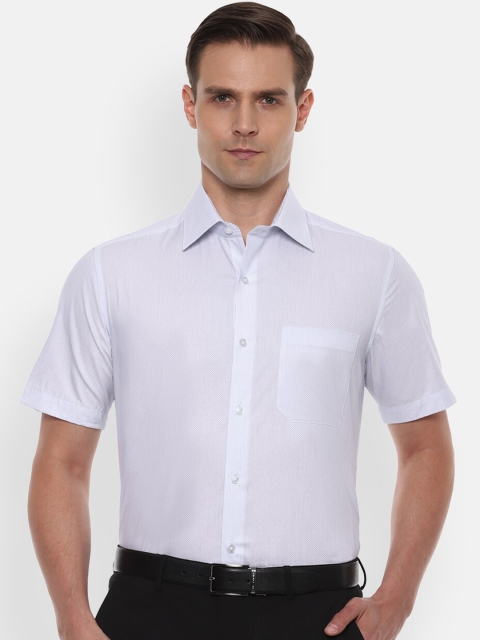 

Louis Philippe Men White Regular Fit Solid Casual Shirt