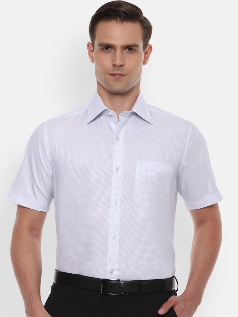 

Louis Philippe Men White Regular Fit Solid Casual Shirt