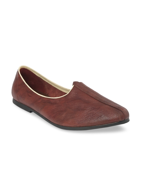 

ID Men Brown Textured Leather Mojaris