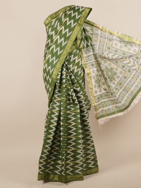 

Pothys Green Printed Pure Cotton Saree