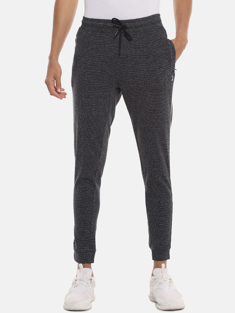 

Campus Sutra Men Charcoal Grey Solid Cotton Straight-Fit Joggers