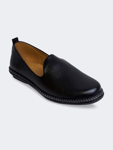 

PANAHI Men Black Solid Mojaris