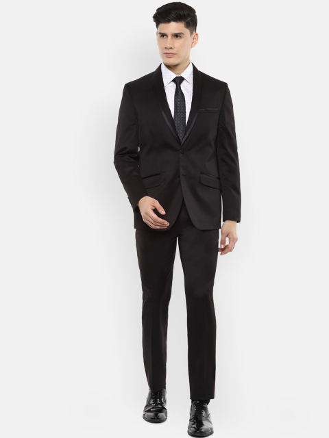 

Van Heusen Men Black Solid Slim-Fit Single-Breasted Formal Suit