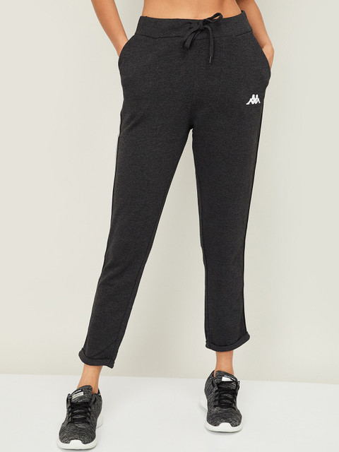 

Kappa Women Black Regular Fit Solid Regular Trousers