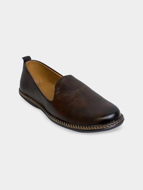 

PANAHI Men Brown Solid Mojaris