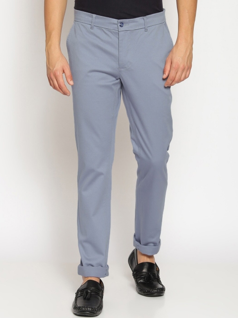 

Basics Men Blue Tapered Fit Solid Regular Trousers