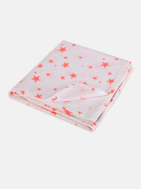 

berrytree Toddlers White & Orange Star Printed Swaddle