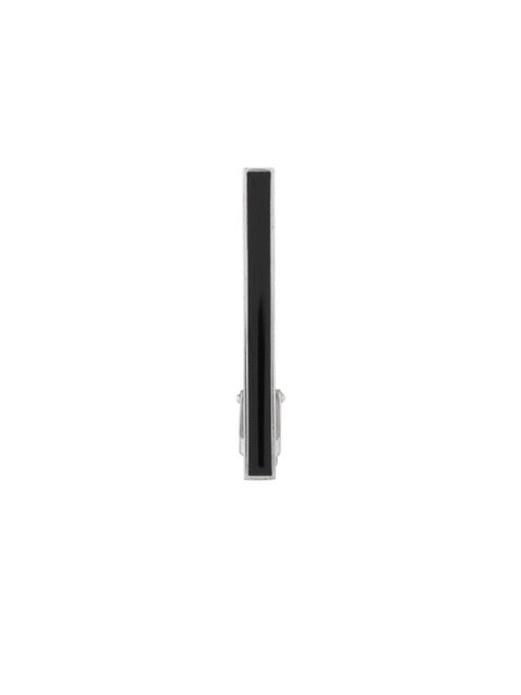 

Alvaro Castagnino Men Black & Silver-Toned Tie Pin