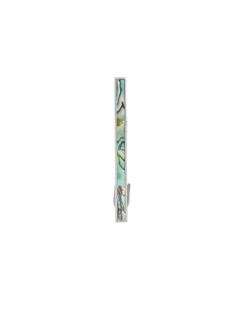 

Alvaro Castagnino Men Green & Silver-Toned Printed Tie Pin