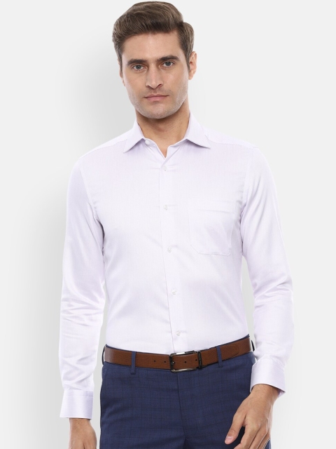 

Louis Philippe Men White Slim Fit Checked Casual Shirt