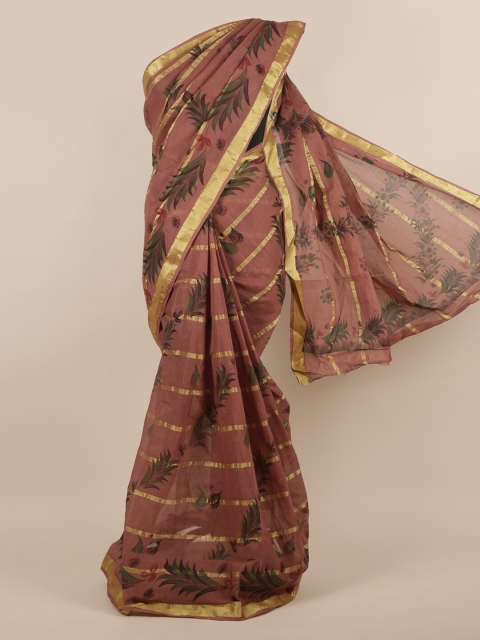 

Pothys Brown Printed Pure Cotton Saree