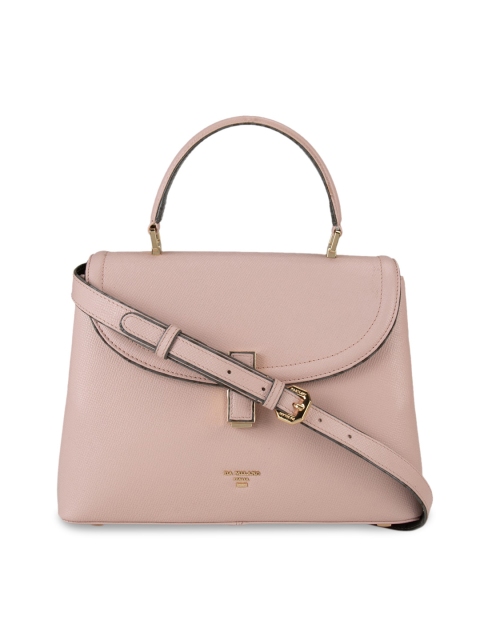 

Da Milano Pink Solid Handheld Bag