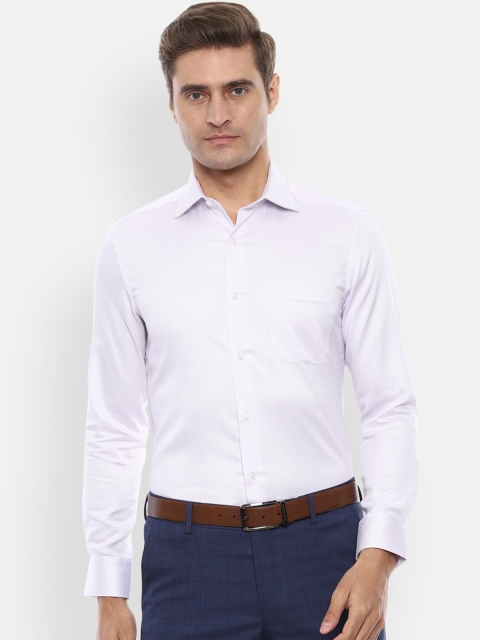 

Louis Philippe Permapress Men White Slim Fit Checked Casual Shirt
