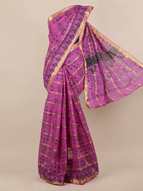 

Pothys Pink Printed Pure Cotton Saree