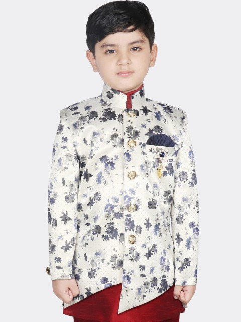 

SG YUVRAJ Boys Navy Blue Printed Tailored Jacket