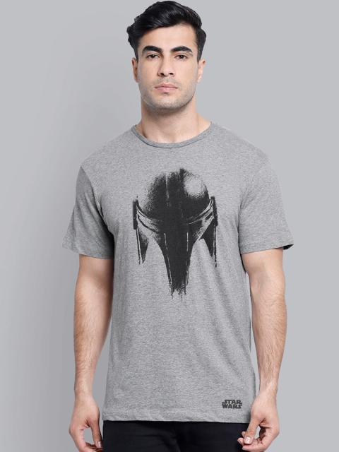 

Free Authority Men Grey The Mandalorian Printed Round Neck T-shirt