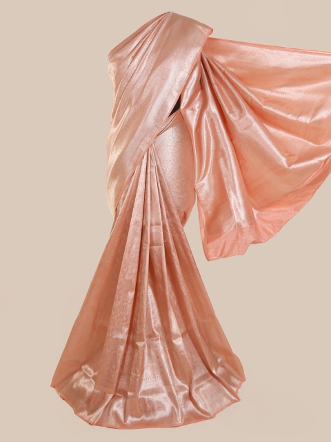 

Pothys Peach-Coloured Pure Silk Woven Design Banarasi Saree