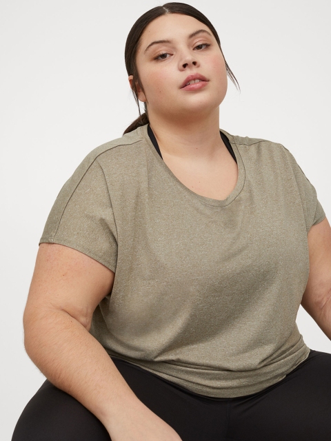 

H&M+ Women Green Sports Top