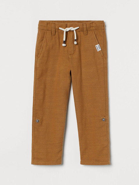 

H&M Boys Brown Straight Fit Twill Trousers