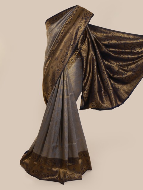 

Pothys Grey Pure Silk Woven Design Banarasi Saree
