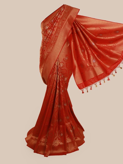 

Pothys Red Pure Silk Woven Design Banarasi Saree