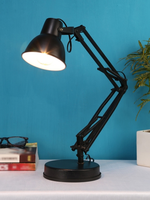 

Devansh Black Solid Contemporary Study Lamp with Shade