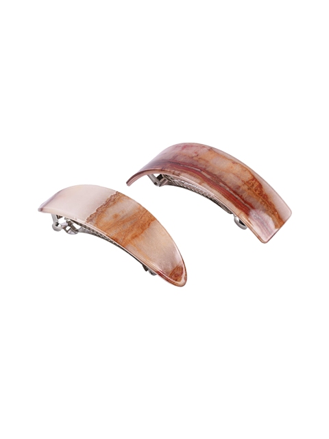 

BuckleUp Set of 2 Beige French Barrettes