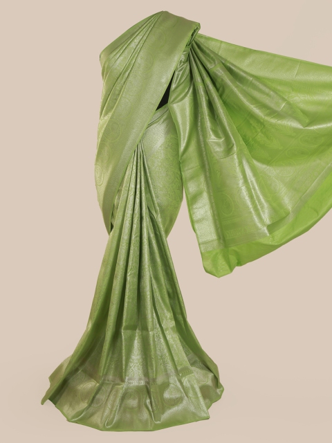 

Pothys Green Pure Silk Woven Design Banarasi Saree