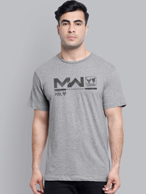 

Free Authority Men Grey Call Of Duty Printed Round Neck T-shirt
