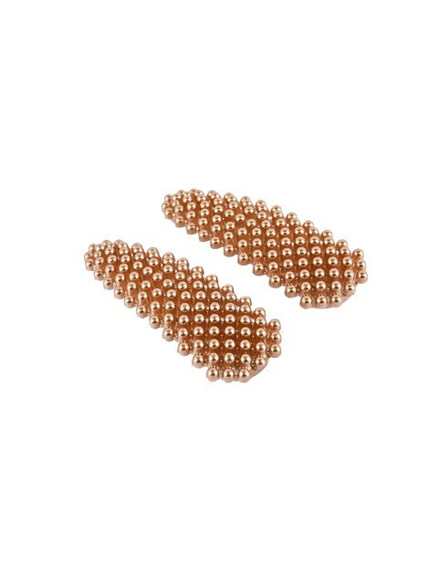 

BuckleUp Set of 2 Gold-Toned Beaded Tic Tac Hair Clip