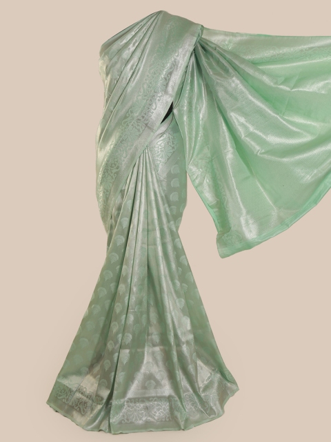 

Pothys Green Pure Silk Woven Design Banarasi Saree
