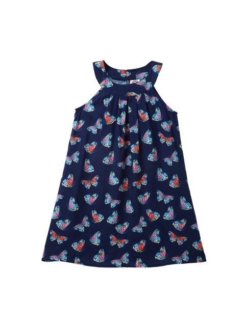 

Cub McPaws Girls Blue Printed A-Line Dress
