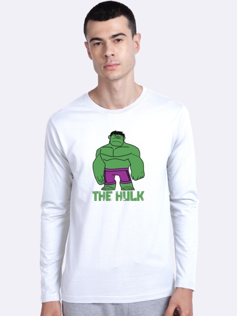 

Bewakoof Men White Printed Round Neck T-shirt