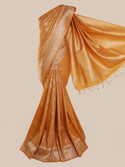 

Pothys Mustard Pure Silk Woven Design Banarasi Saree